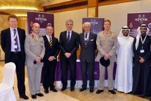 Group photo with British and Kuwaiti officials